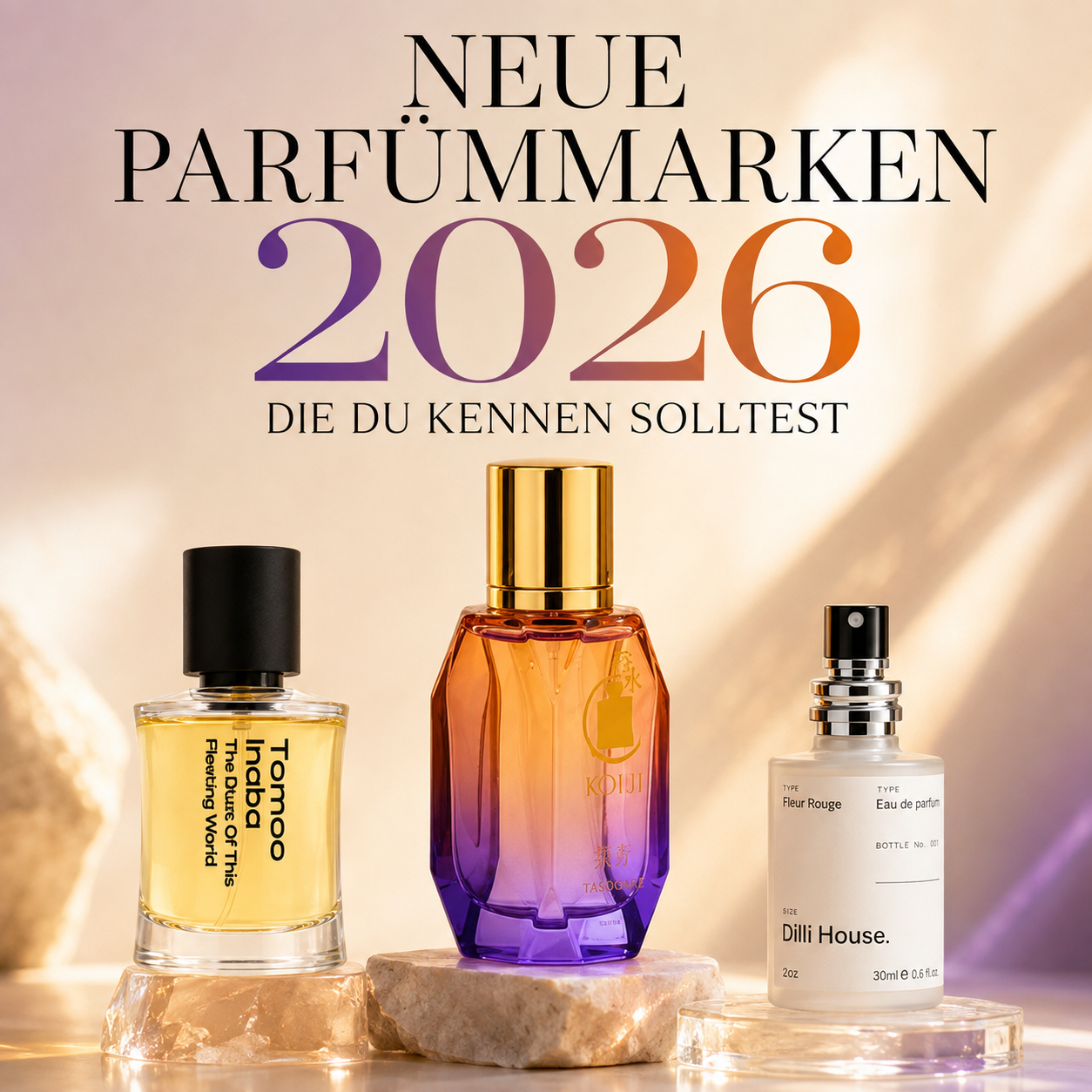 Neue Nischendüfte 2026: 7 Parfümmarken, die du kennen solltest