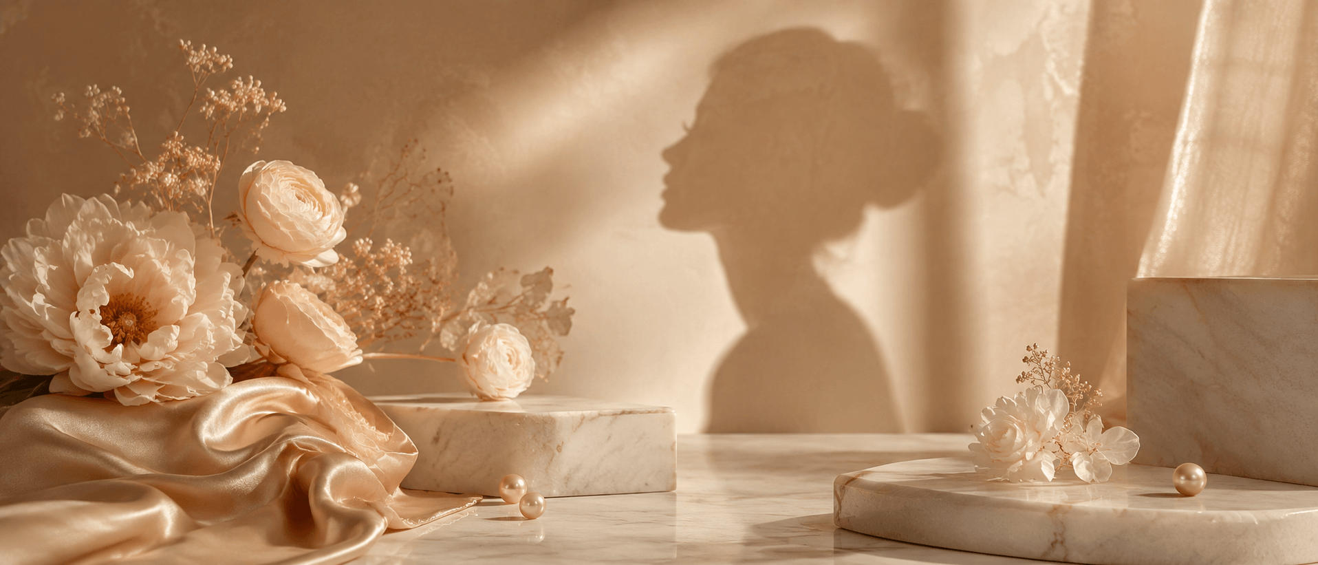 Düfte für Frauen – weibliches Symbolbild vor hellem femininen Hintergrund