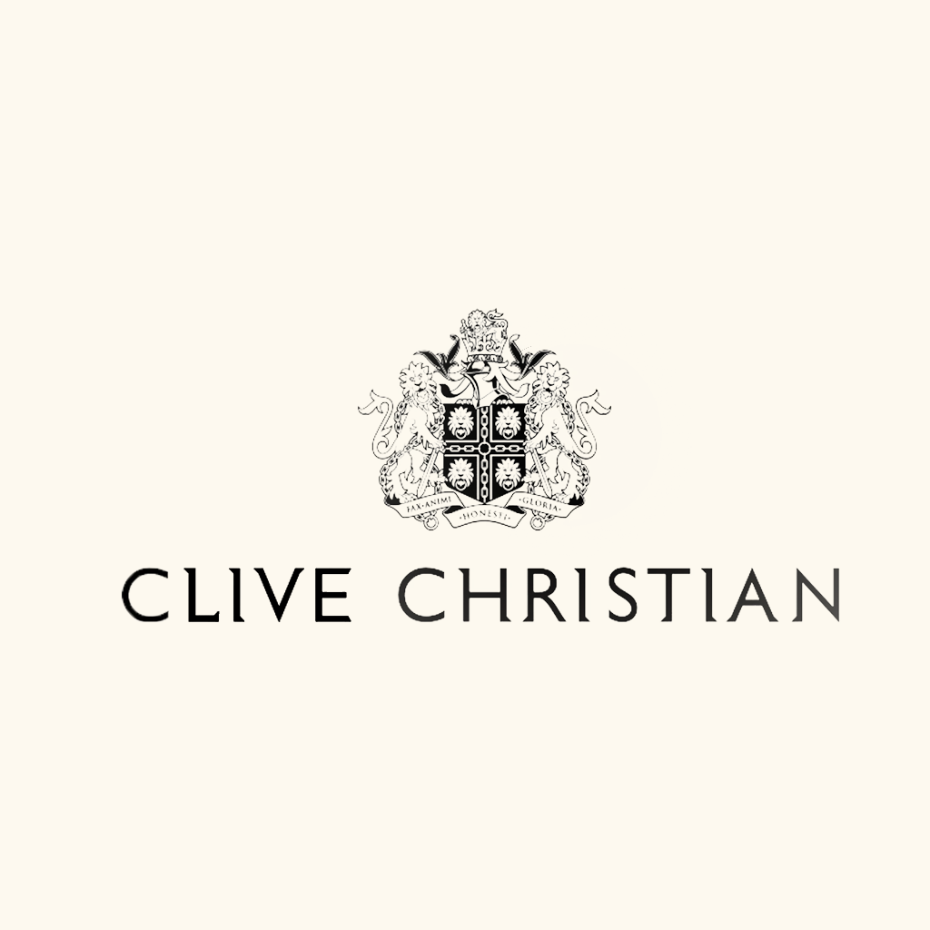 Clive Christian Duftproben –  Markenlogo vor hellem, elegant-minimalistischem Hintergrund; luxuriös und hochwertig