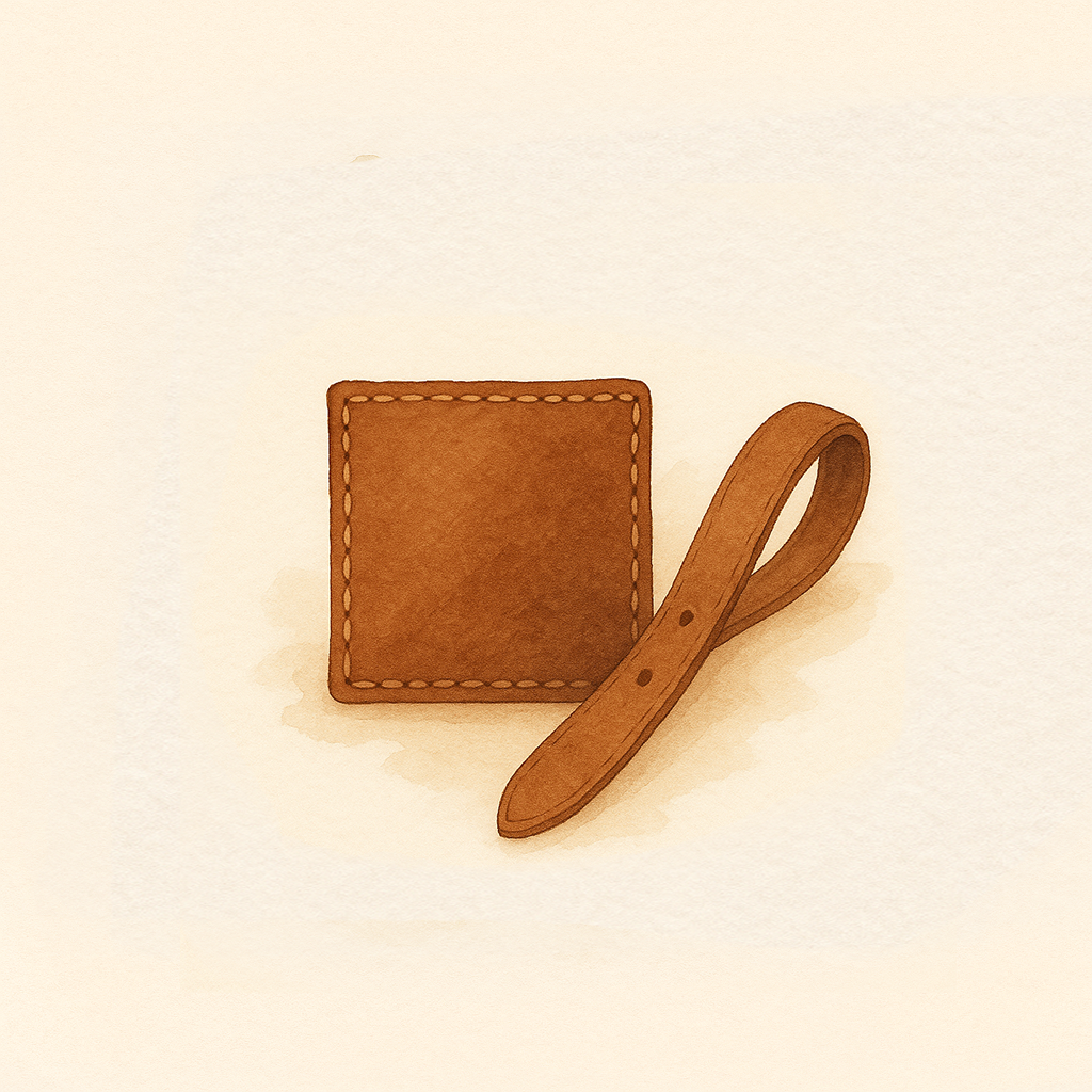 Ledrige Duftproben – Leder auf tiefem, warmem Hintergrund