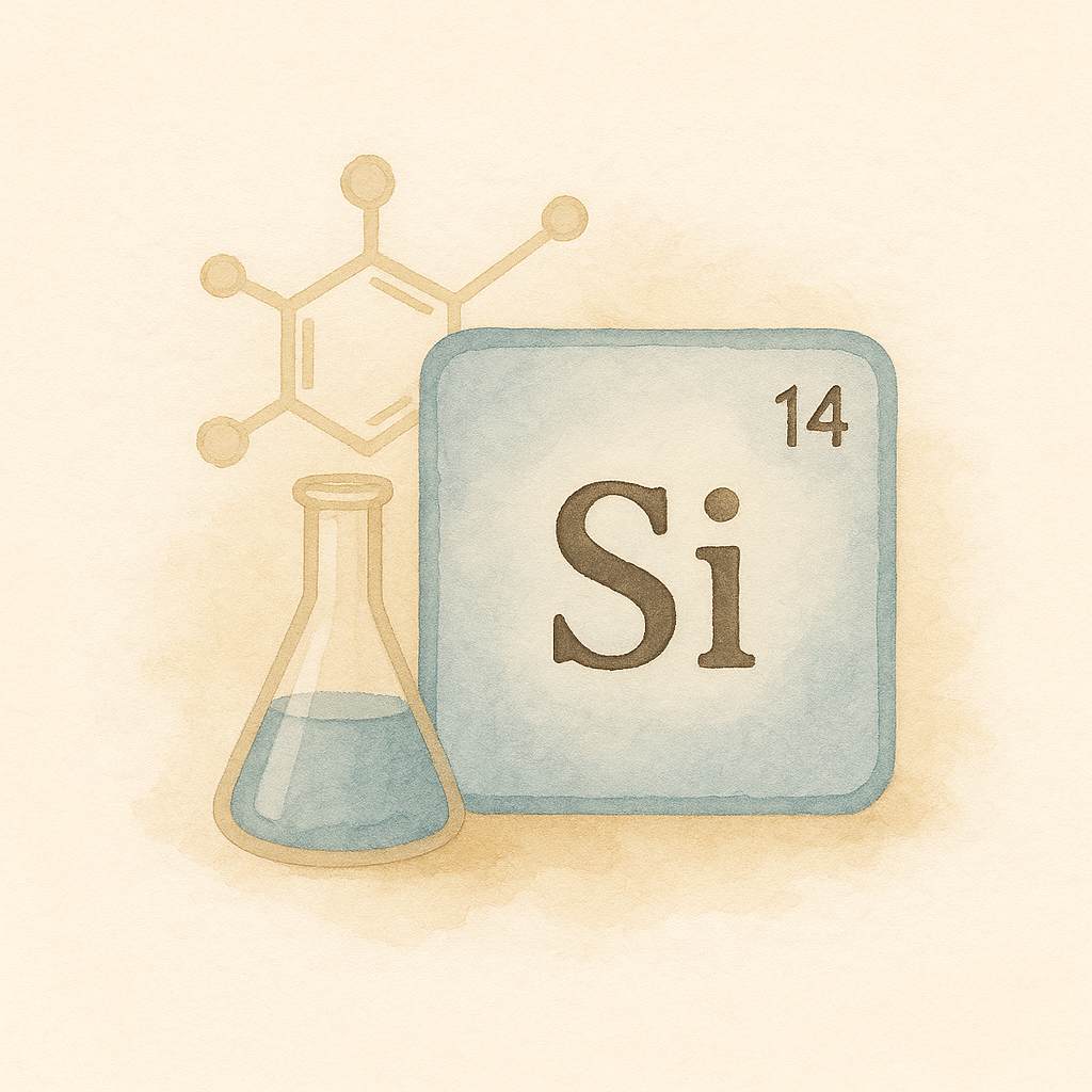 Synthetische Duftproben – synthetisches Element auf hellem hintergrund