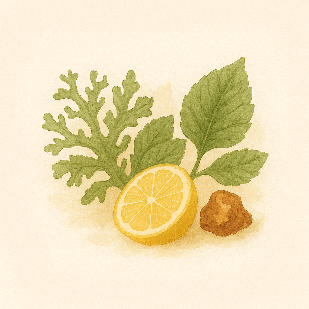 Chypre Duftproben – Bergamotte, Eichenmoos und Patchouli vor elegantem, hellem Hintergrund