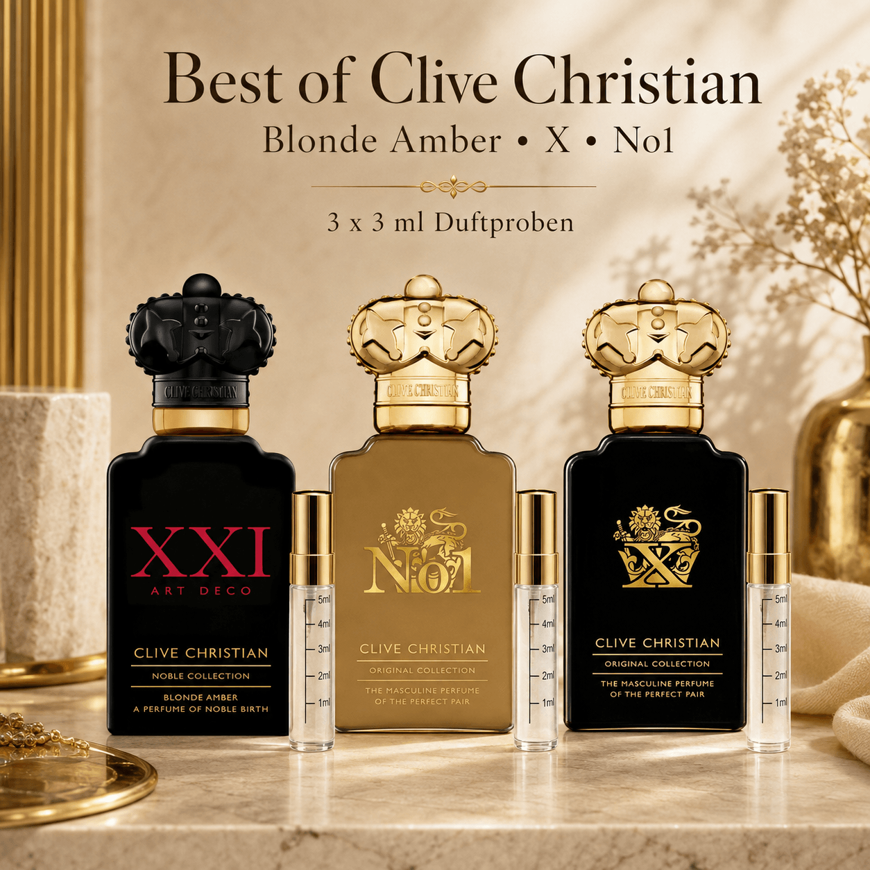 Best of Clive Christian – Duftproben-Set (3×3 ml)
