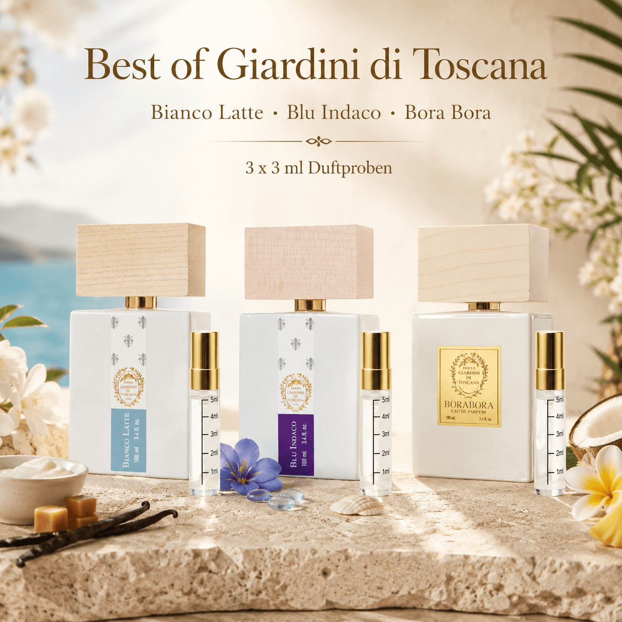 Best of Giardini di Toscana – Duftproben-Set (3×3 ml)