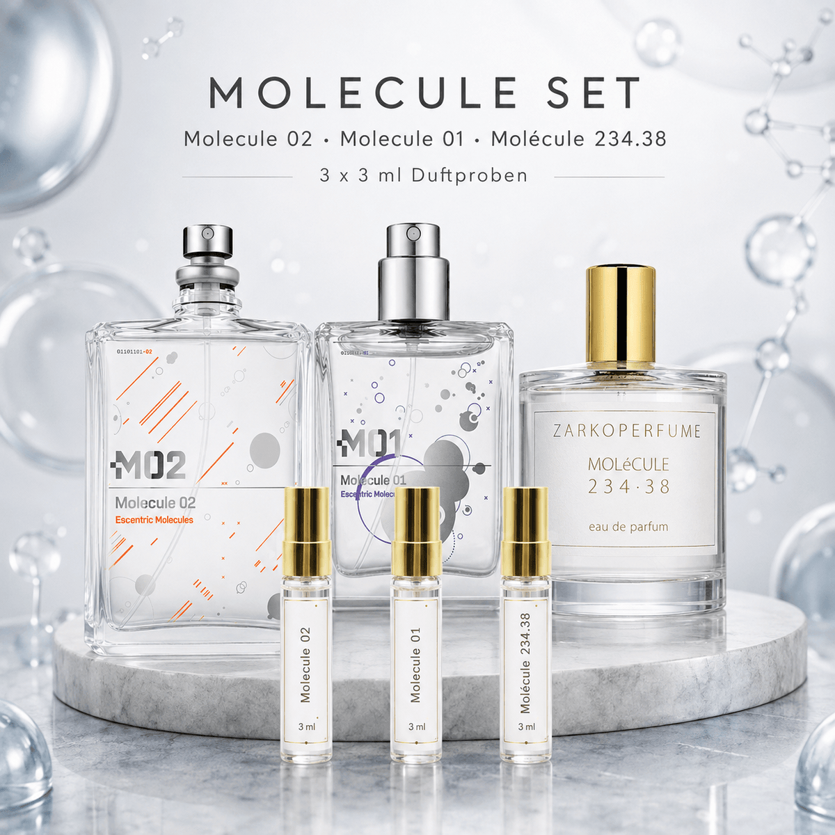 Best of Molecule – Duftproben-Set (3×3 ml)