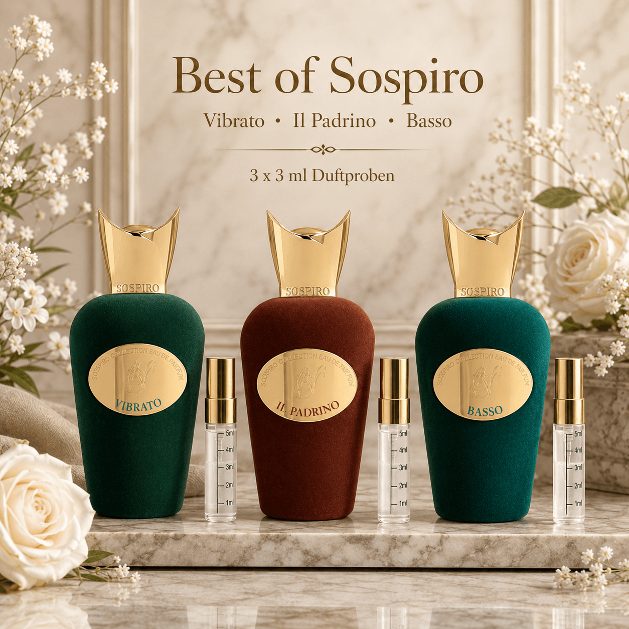 Best of Sospiro – Duftproben-Set (3×3 ml)