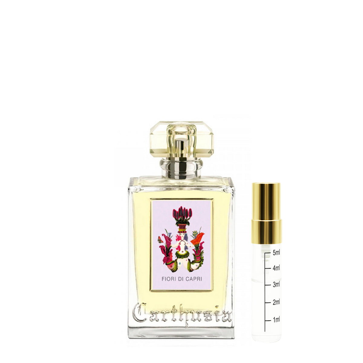 Carthusia Fiori di carpi - Probe – Originalflakon + 2–5 ml Probenflakon
