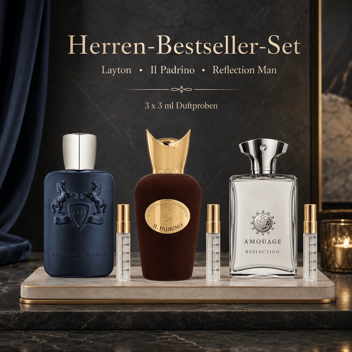 Herren-Bestseller-Set – Duftproben (3×3 ml)