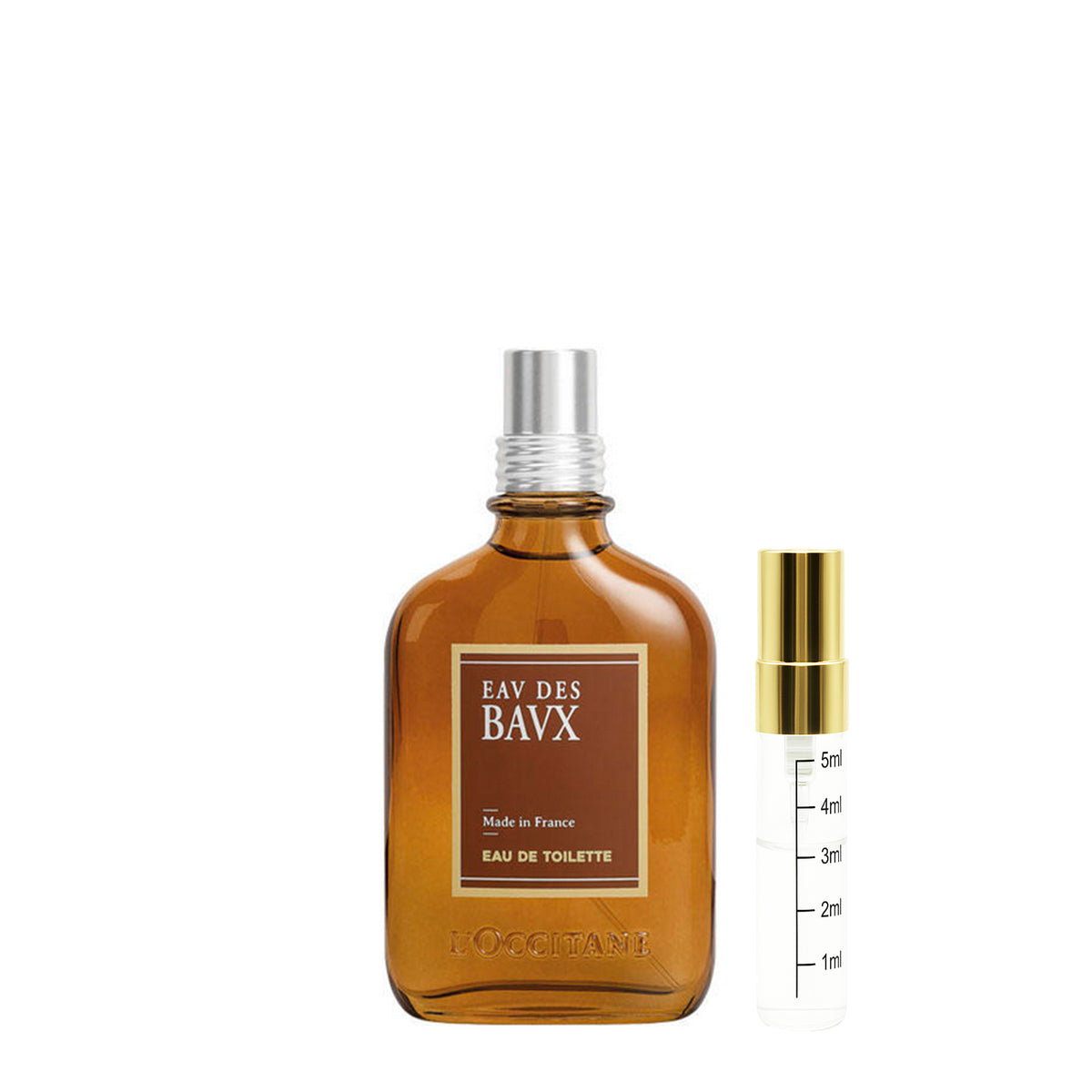 L'Occitane Eau des Baux - Probe – Originalflakon + 2–5 ml Probenflakon
