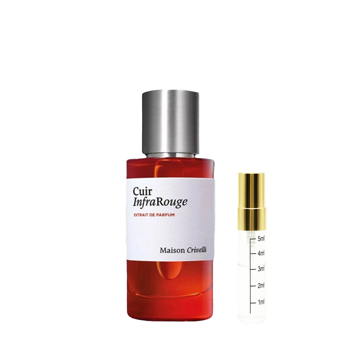 Maison Crivelli Cuir infraRouge- Probe – Originalflakon + 2–5 ml Probenflakon