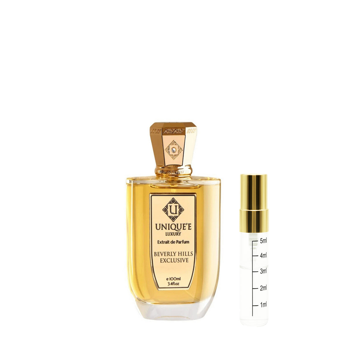 Unique’e Luxury Beverly Hills Exclusive - Probe – Originalflakon + 2–5 ml Probenflakon
