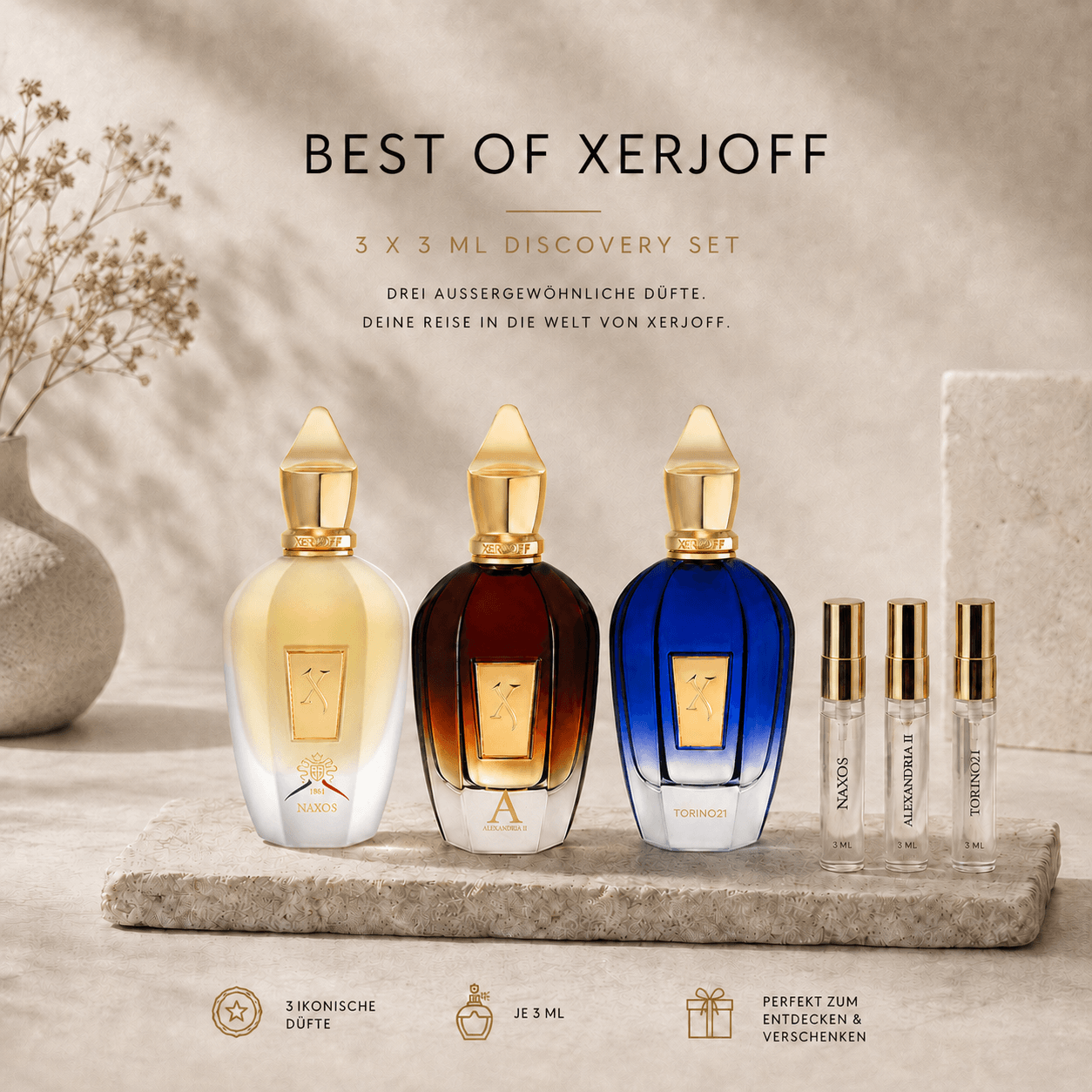 Best of Xerjoff – Duftproben-Set (3×3 ml)