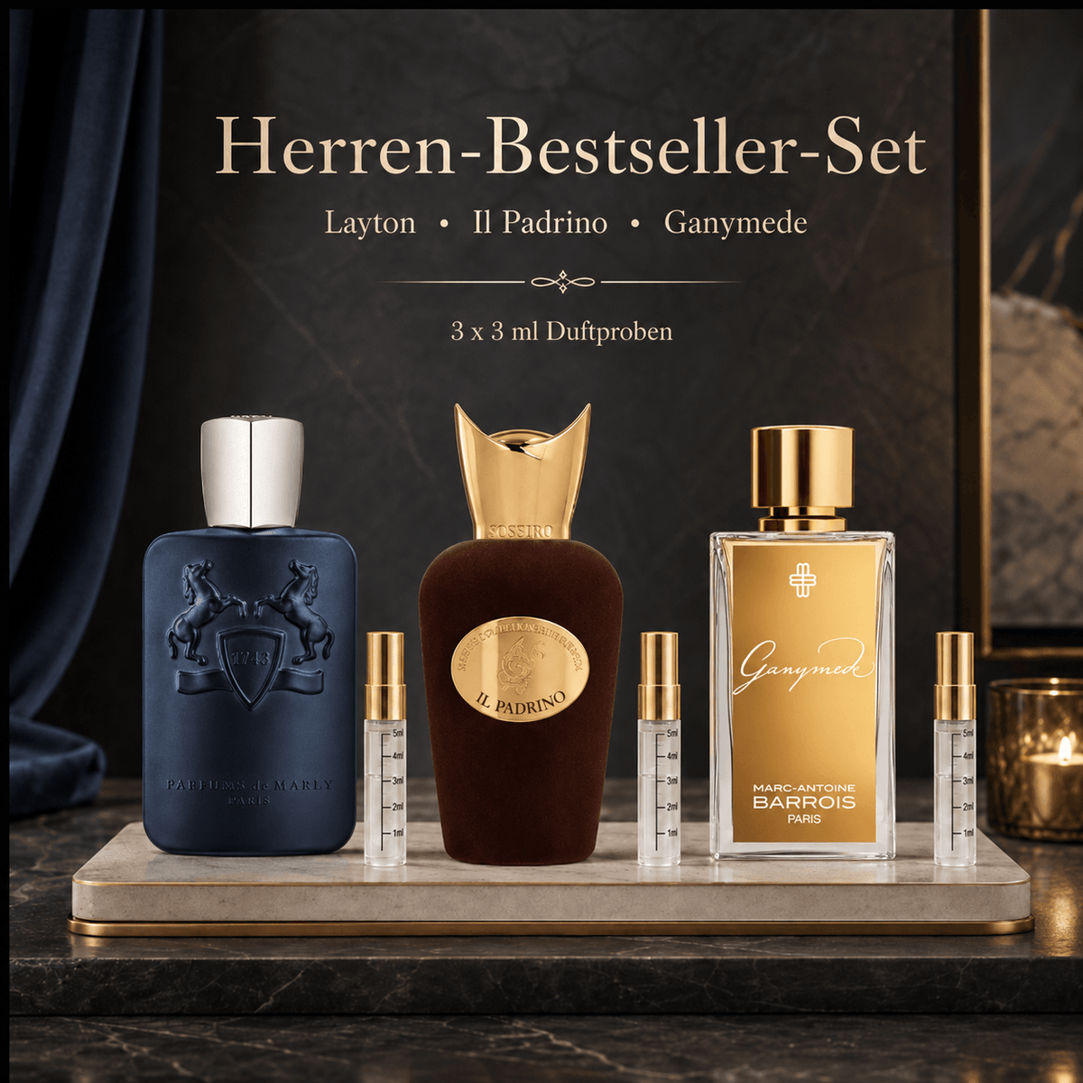 Herren-Bestseller-Set – Duftproben (3×3 ml)
