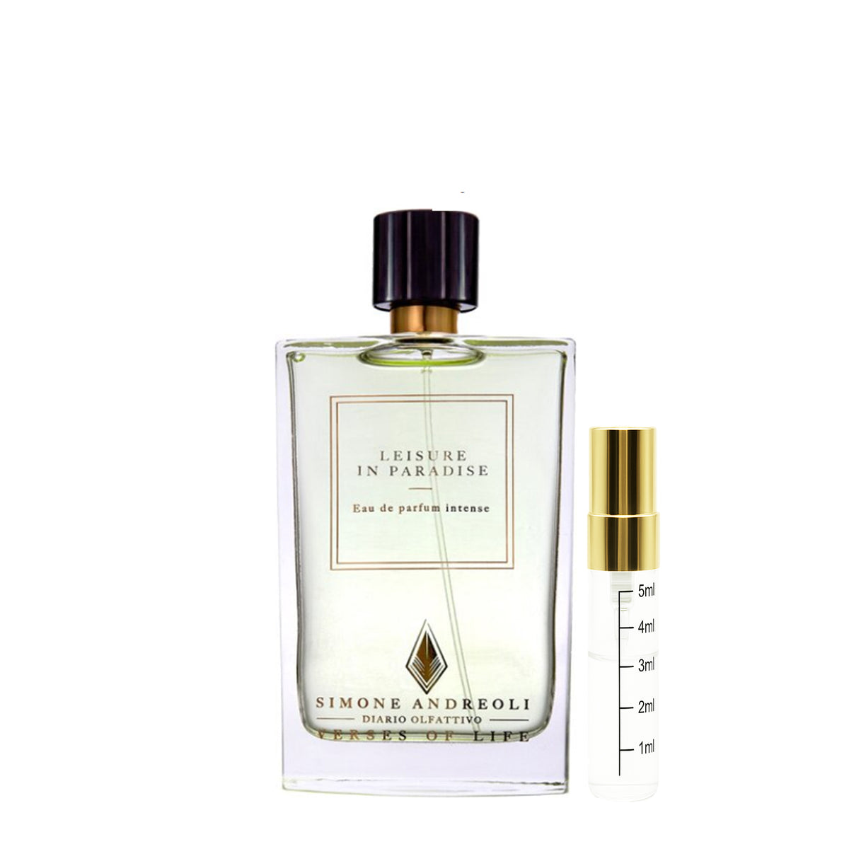 Simone Andreoli Leisure in Paradise I Originalflakon + 2–5 ml Probenflakon